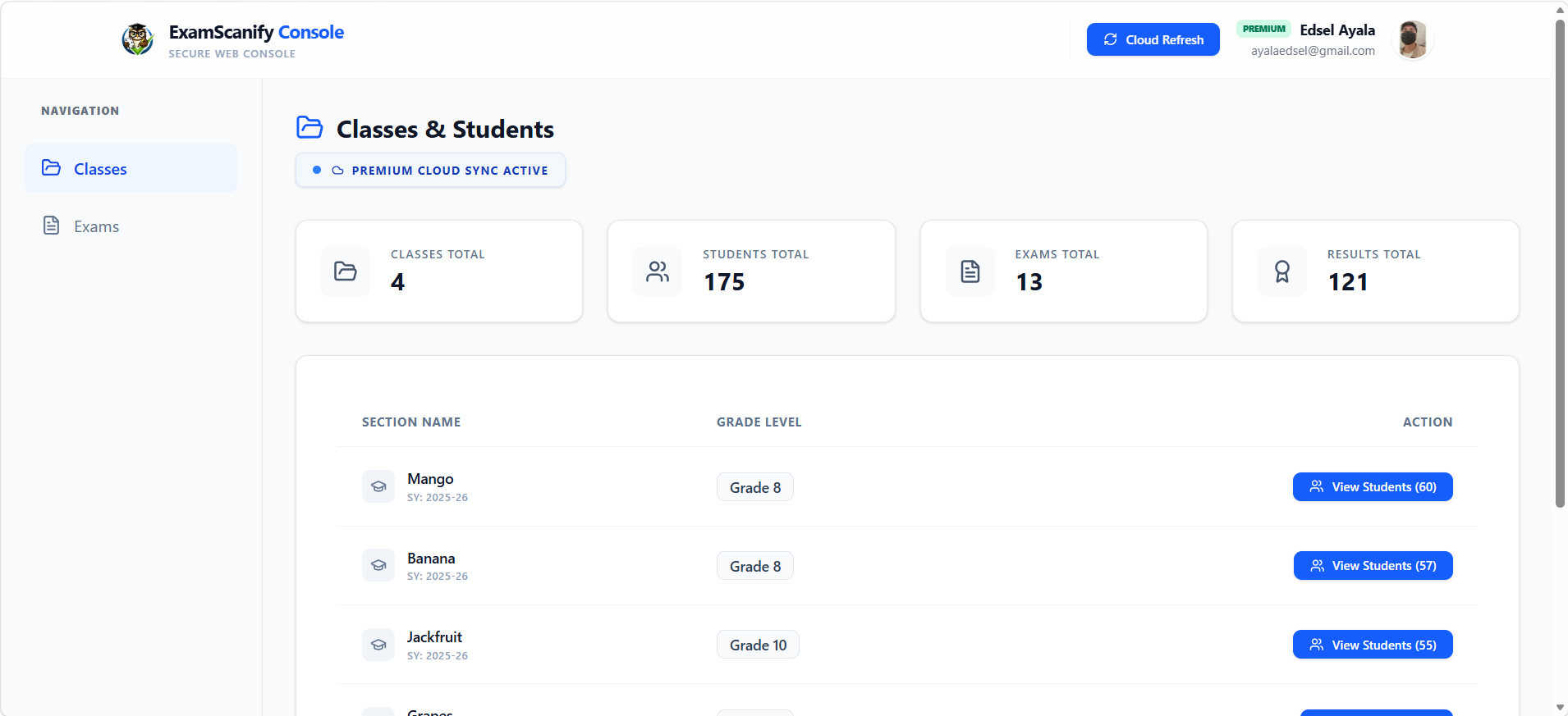 Classes & Students